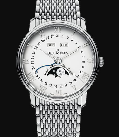Review Blancpain Villeret Watch Price Review Quantième Complet Replica Watch 6654 1127 MMB - Click Image to Close